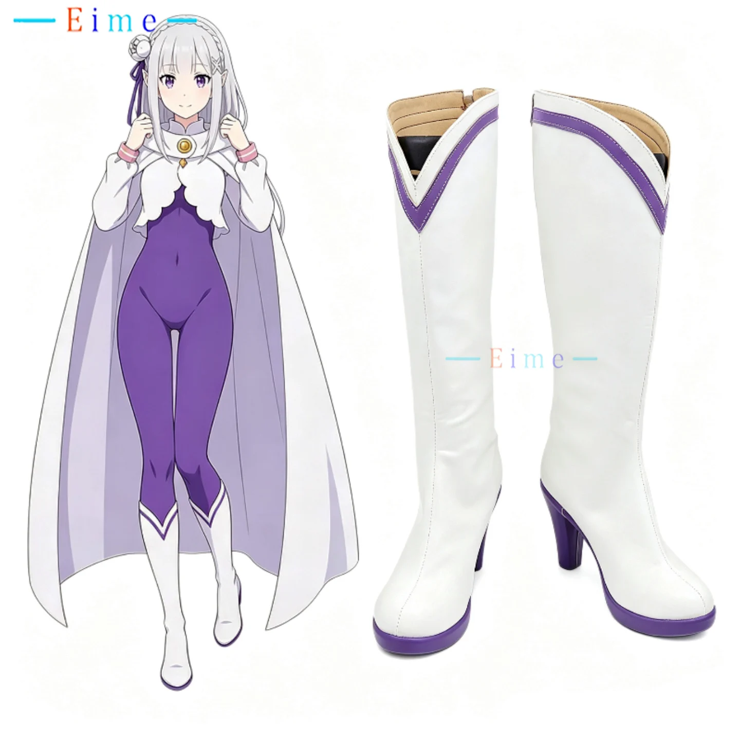 emilia-cosplay-shoes-anime-re-zero-cosplay-white-high-heels-boots-halloween-carnival-pu-shoes-custom-made
