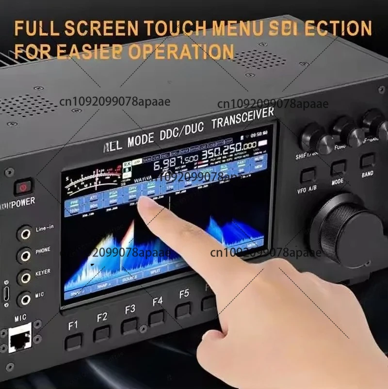 

RS-998 Full Band HF HF Radio 100W Spectrum Dynamic Waterfall Display Built-in Antenna Tuner
