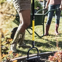 Manual Half-Moon Shaped Lawn Edger with Serrated Edge, Handheld Grass Trimmer, Garden Tool|Serrated Edge Tool, Lawn Edging Tool