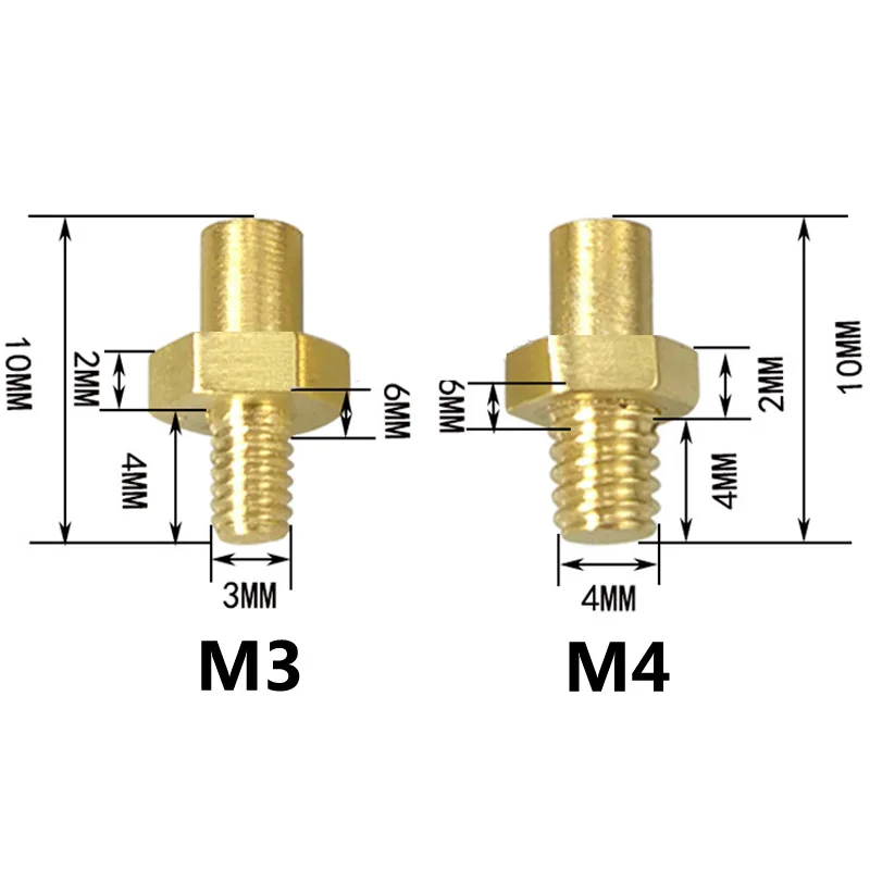 Imagem -02 - tipo m3 m4 Parafuso Cabeça Cabo de Plástico Termômetro da Impressora 3d Parafuso Termopar Sensor de Temperatura 012 m 05 m 1m 15 m 2m m k Pt100