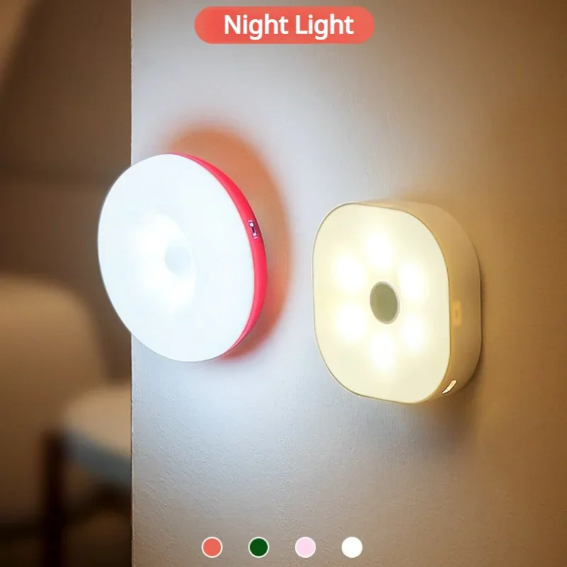 Luces nocturnas pequeñas y cálidas con Sensor táctil, lámpara Led de adsorción inalámbrica para dormitorio de estudiantes, armario de cocina