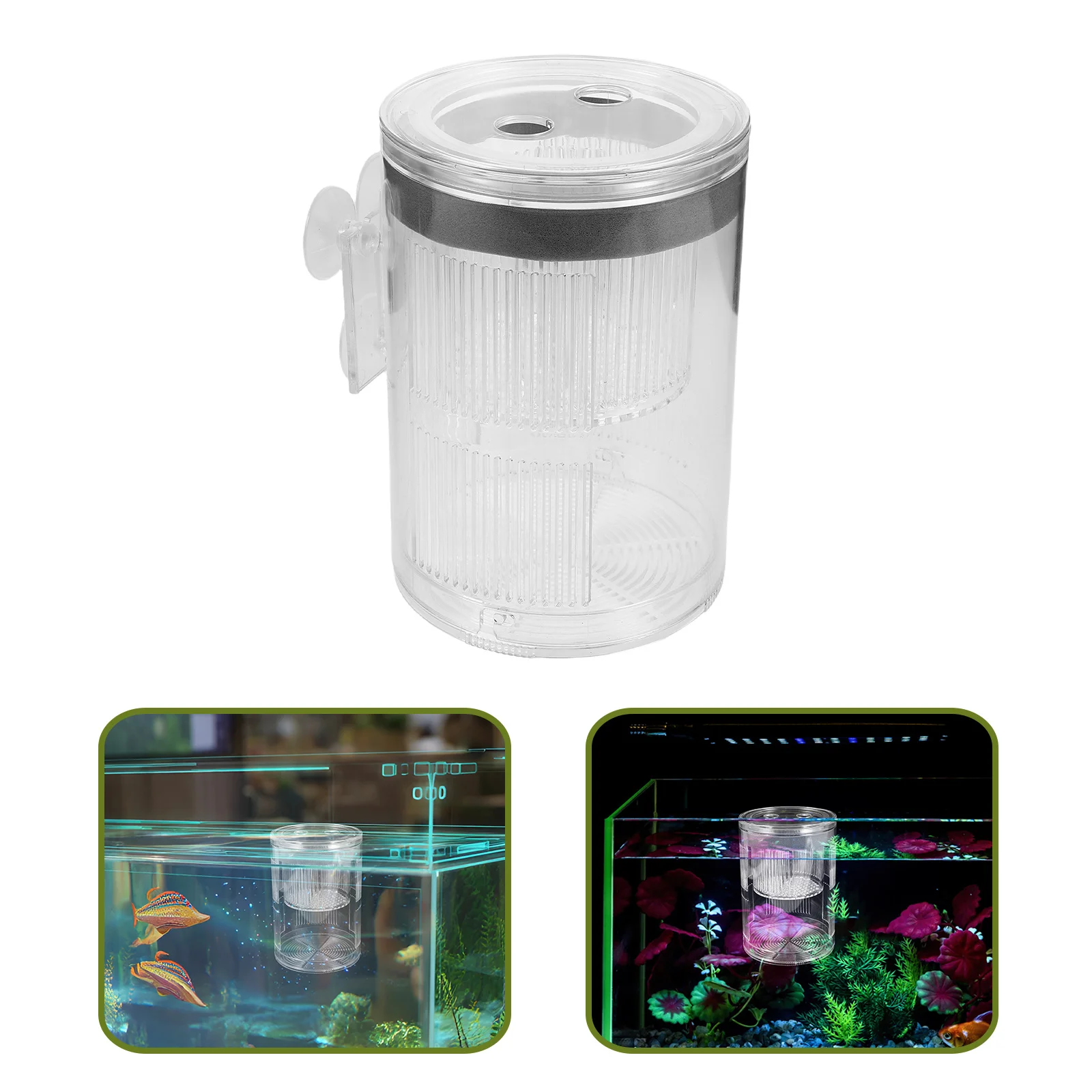 

Guppy Breeding Box with Floating Acrylic Structure - Fish Hatchery Tank for Safe Fry Development in Freshwater and Saltwater