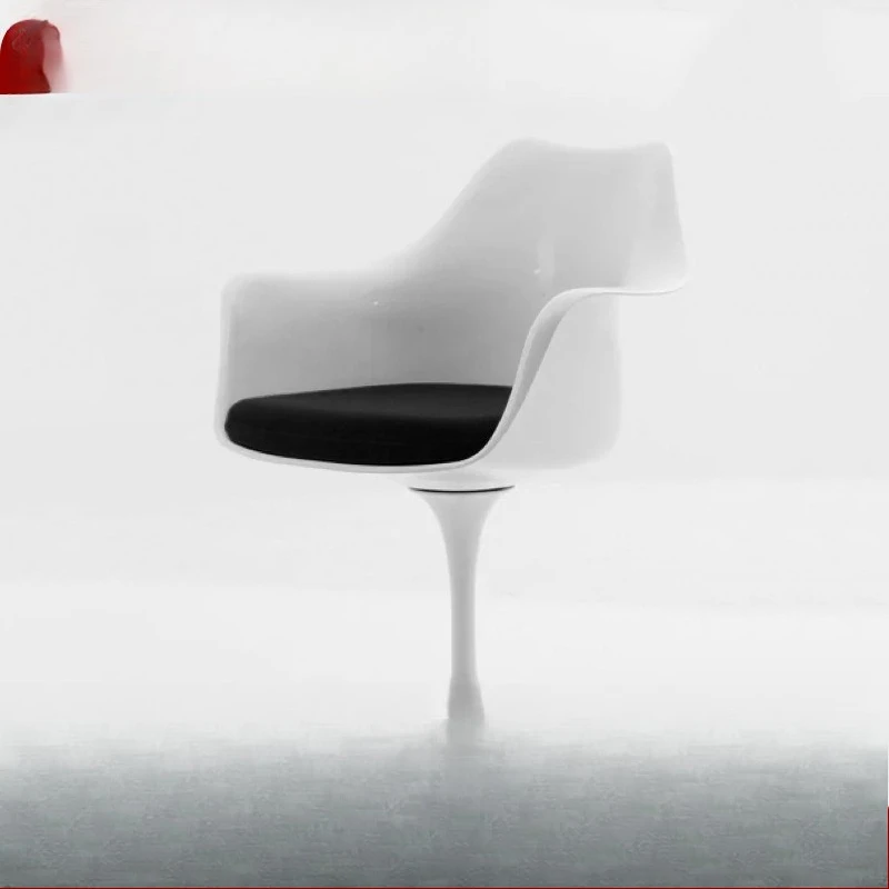 Tulip Chair, Leisure Chair Dining Chair, Coffee Chair Beauty Salon Reception Negotiation Chair Creative Armrest