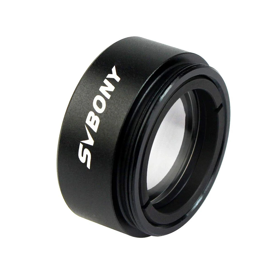 Riduttore Focale Svbony 0.5X Per Telescopio – 1.25″ M28x0.6, Ampio Campo Per Astrofotografia E Luna