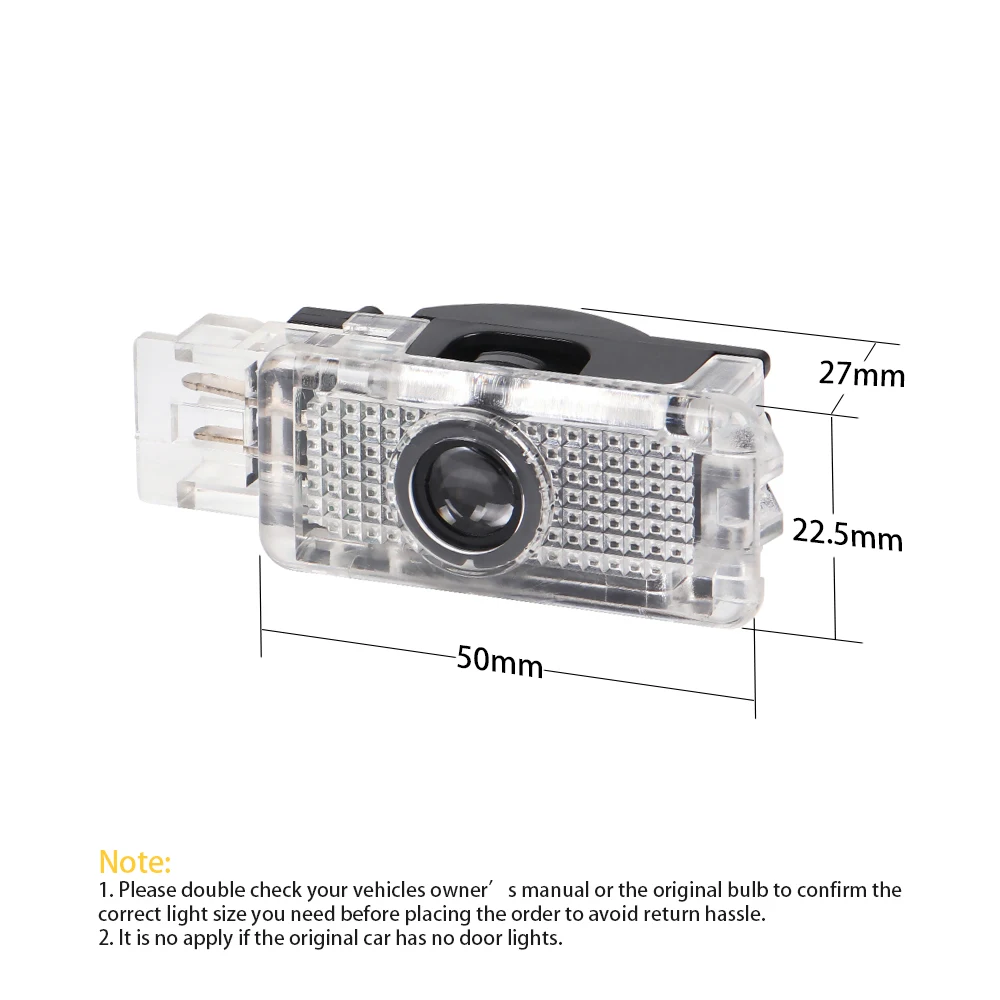 LED باب السيارة الداخلية ترحيب شعار شبح الظل إكسسوارات مضيئة لمرسيدس بنز C الفئة W203 SLK R171 SLR R199 CLK W209 W240