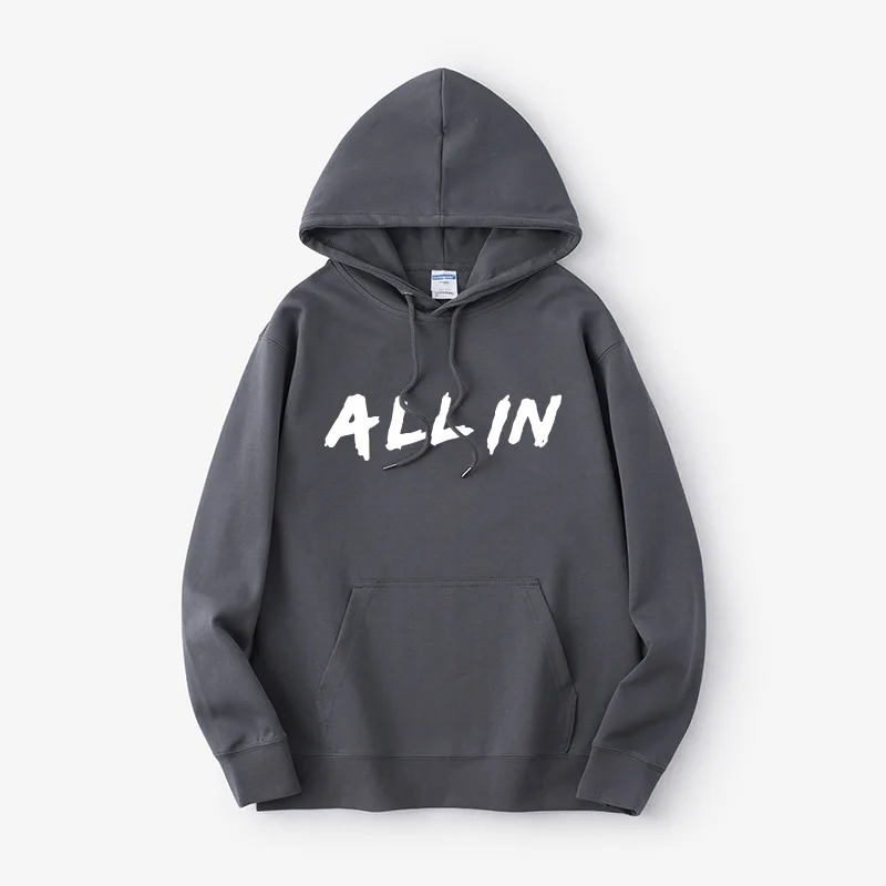 

MLXG Liu iyu Retirement Memorial ALL in Hoodie Street Sle Ro Cotton Long Sve Loose Fit Sweatirt with Print