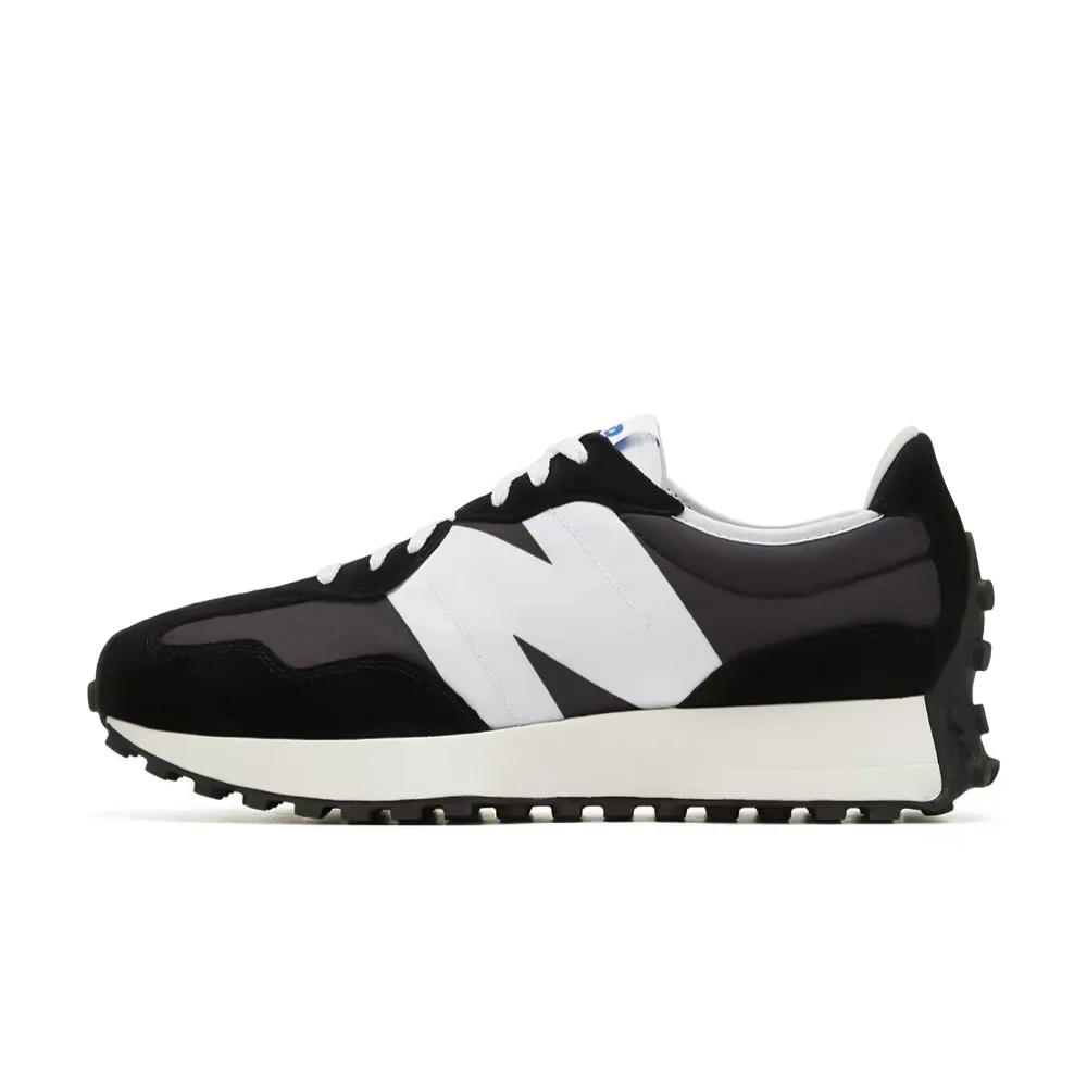 New Balance NB327 Unisex Low-Top Casual Running Shoes – Black/White, Retro Style, Breathable, Durable & Comfortable MS327LB1