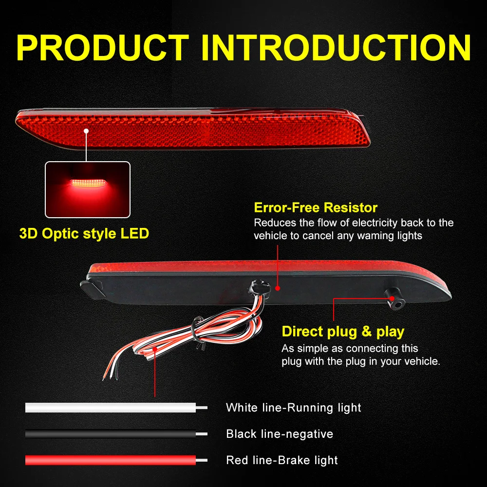 Rear bumper reflector turn signal light for Toyota EZ Innova Wish Harrier Camry Reiz Venza Allion Avalon Sienna CALDINA alphard