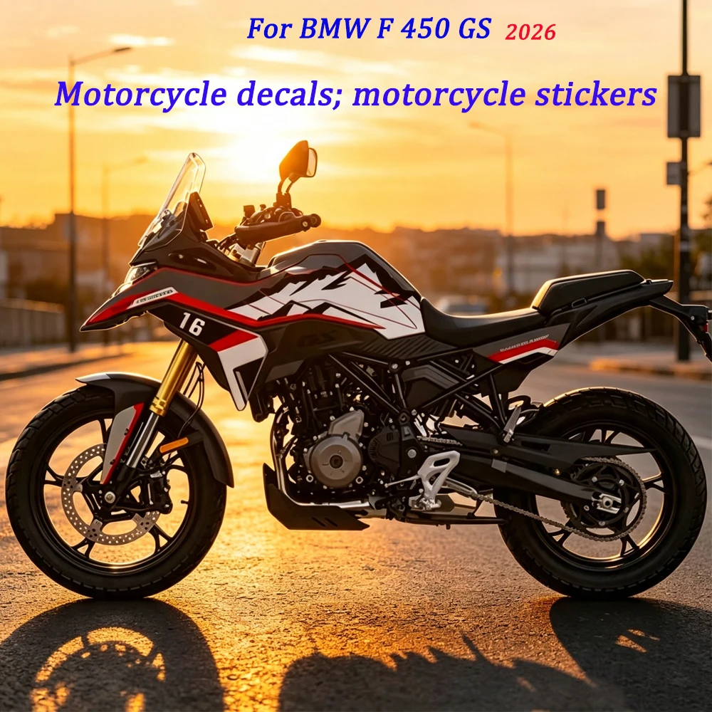 F450GS 2026 Tank Side Decal Protector Decoration Sets Stickers For BMW F 450 GS F450 GS Motorcycle Refit Full Body Sticker
