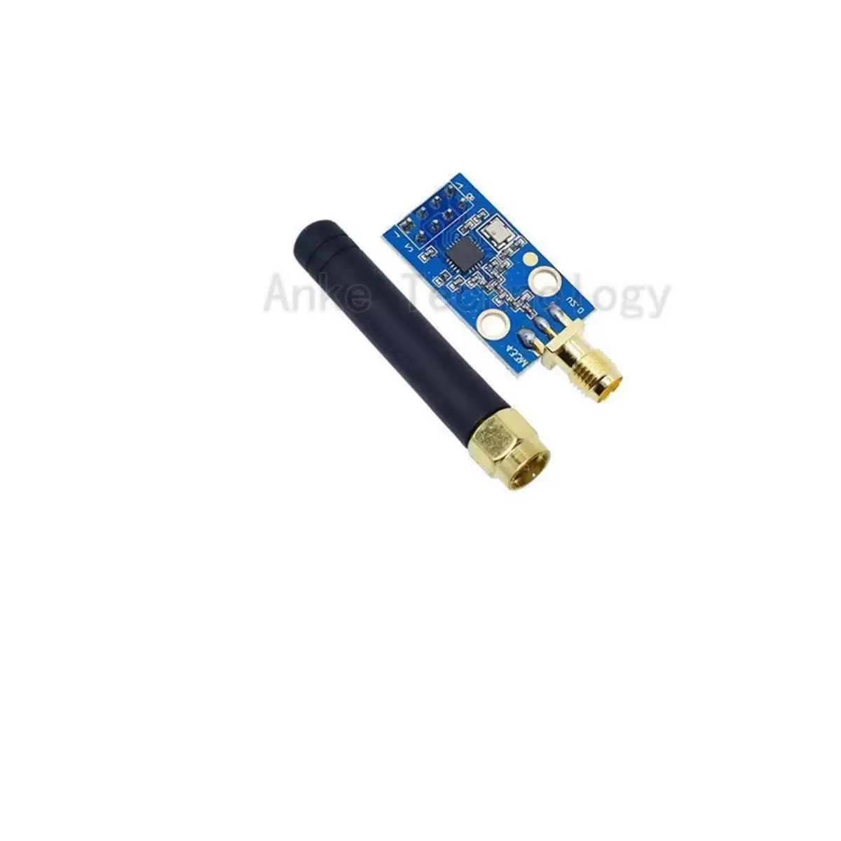 CC1101 Wireless Module, 433M Data Transmission Transceiver Module with Antenna, High Gain SMA + Rubber Rod Antenna