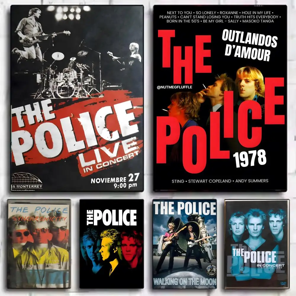 Das P-Police-Poster, Wandkunstdruck, geeignet für Wohnzimmer, Schlafzimmer, Bar, Salon, Heimdekoration, Geschenk
