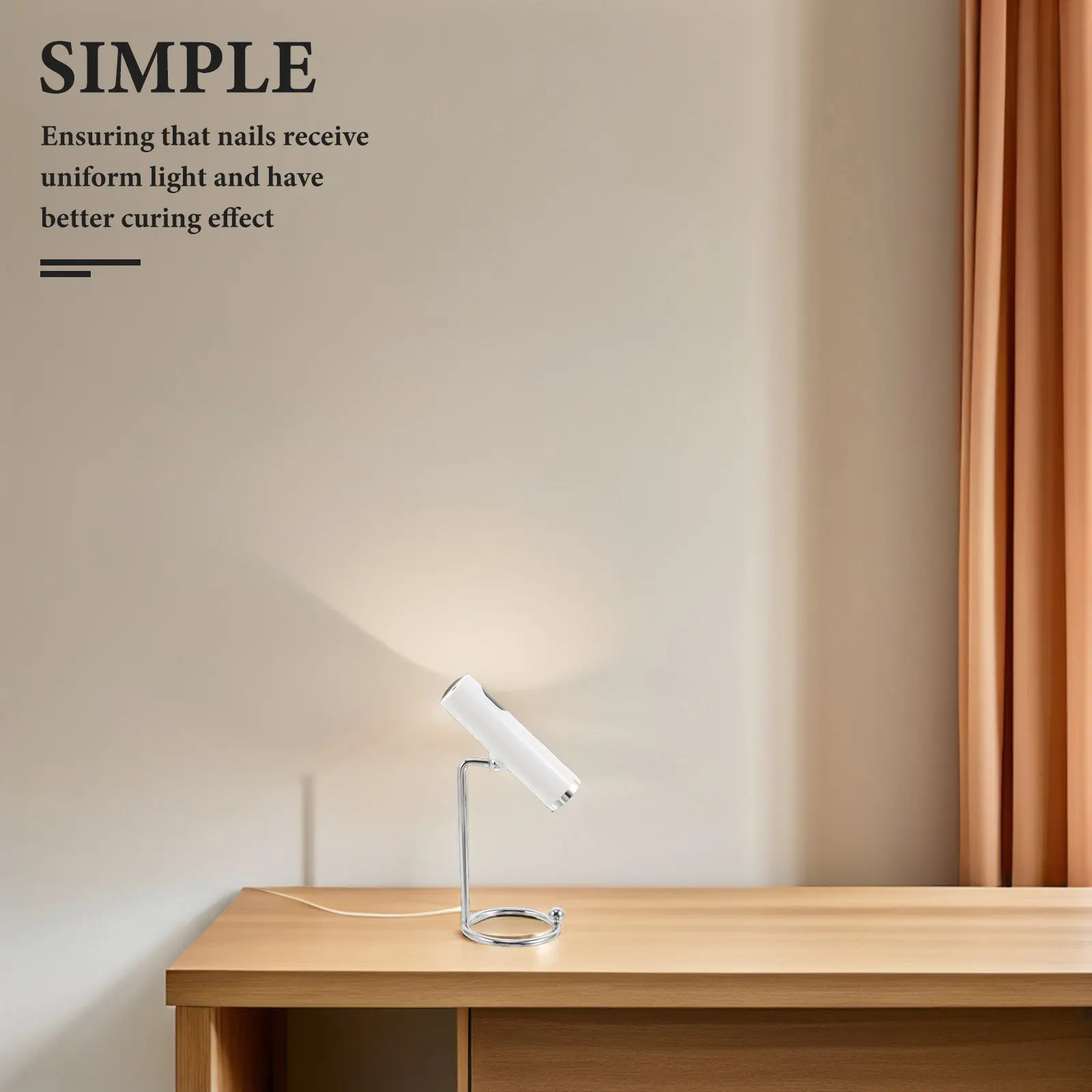 

Миниатюрная портативная лампа для ногтей с подставкой, перезаряжаемая через USB, для домашнего и салонного использования, светодиодная лампа для полимеризации гель-лака.