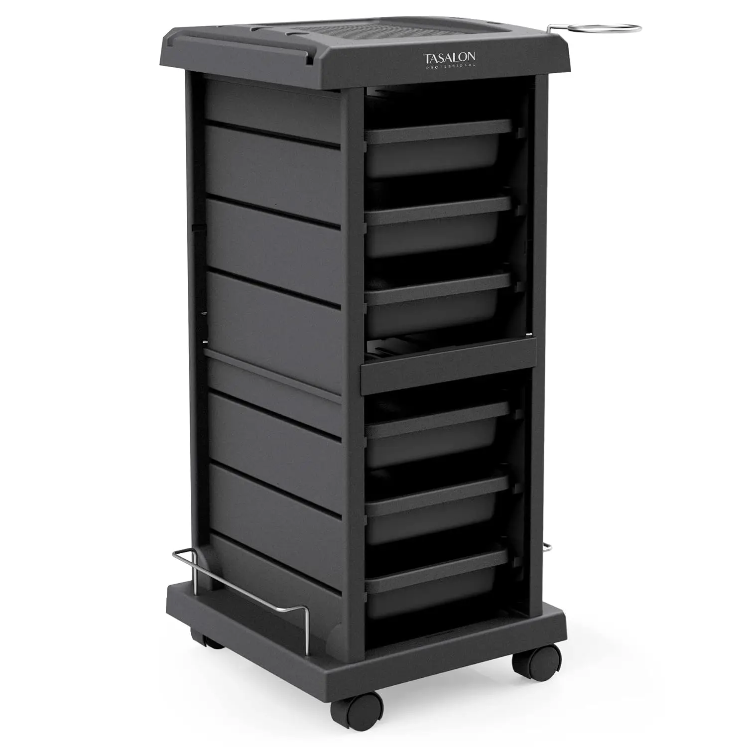 

Trolley Cart for Salon Station - Space Saving Salon Rolling Cart for Extra Storage - Hair Beauty Cart - 6-Tr