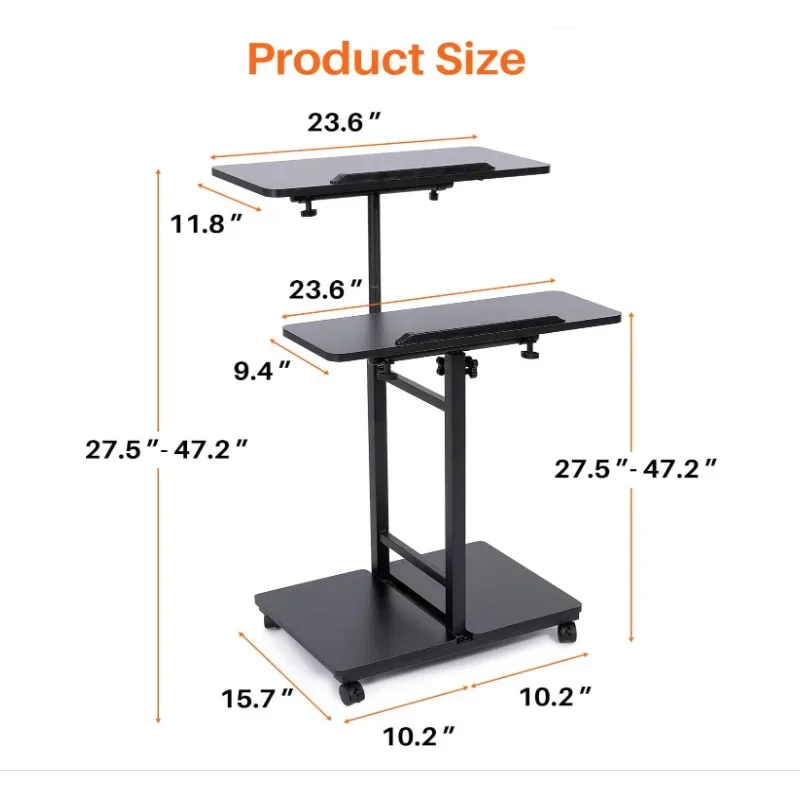 Standing computer lift table Household foldable mobile adjustment workshop computer notebook workbench