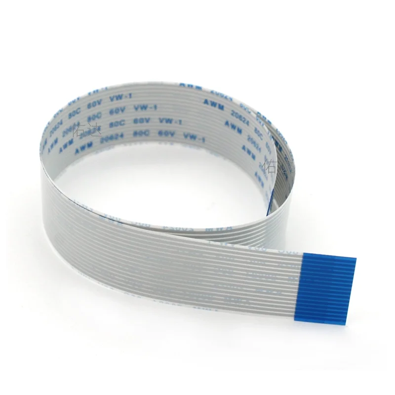 0.5/1.0mm Pitch 500mm 50cm FPC FFC Flexible Flat Cable AWM 20624 80C 60V VW-1 Ribbon Wire 4/6/8/10/12/14/16/20/26/30/40/50/60Pin