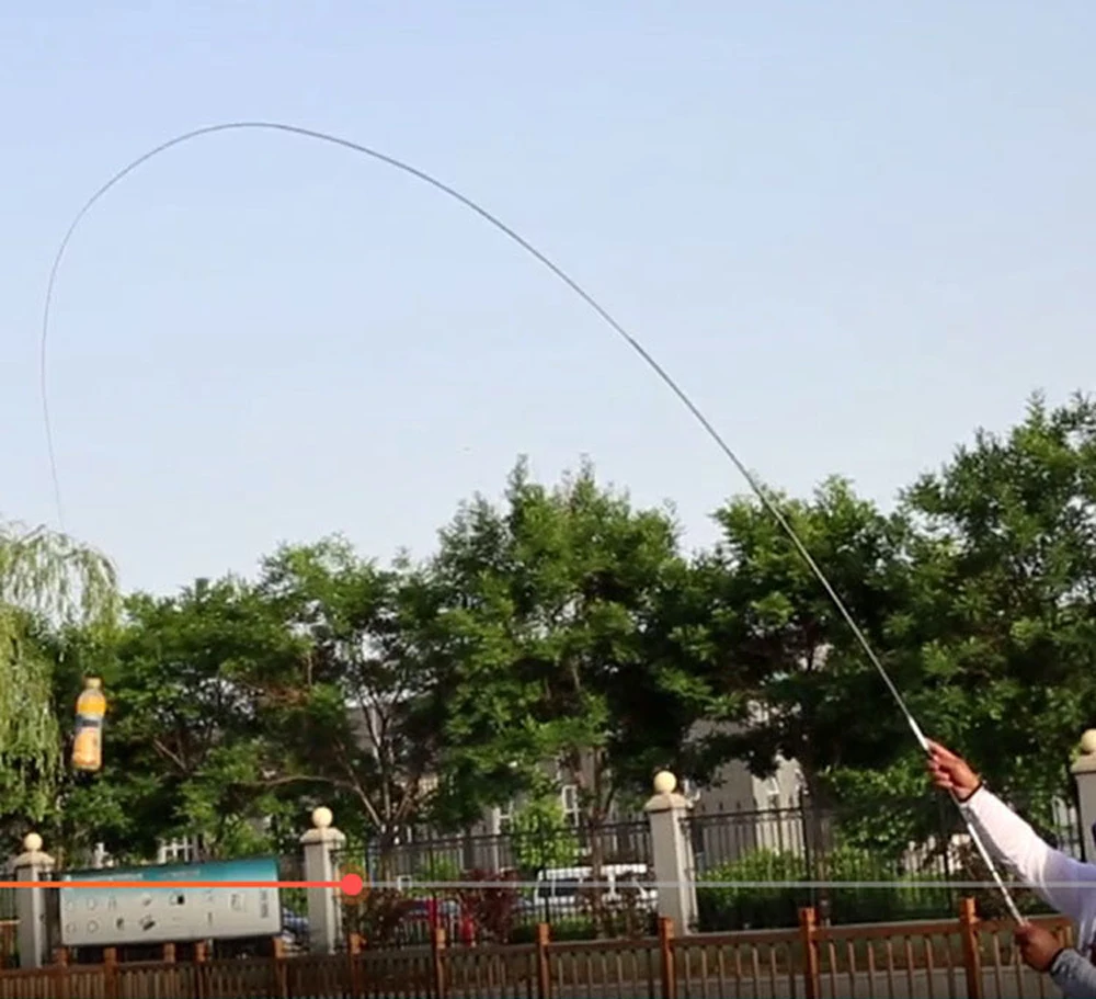 HLUR Teleskop-Angelrute aus Kohlefaser, ultraleicht, 3,6 m/4,5 m/5,4 m/6,3 m/7,2 m, Stream Feeder Pole, Süßwasser-Angelausrüstung – Detail 16