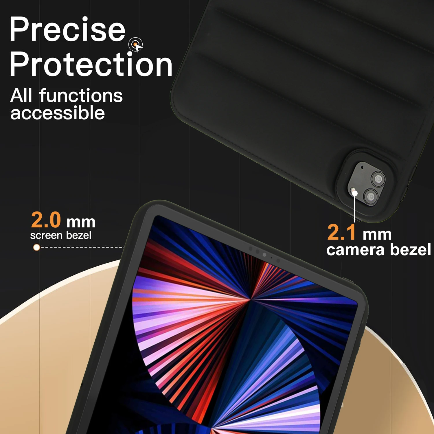 Solid Color TPU All-over Protection Shockproof Back Cover Case dla iPad 5 6 7 8 9 10 Pro 11 Mini Air 1 2 3 4 5 2022 2024