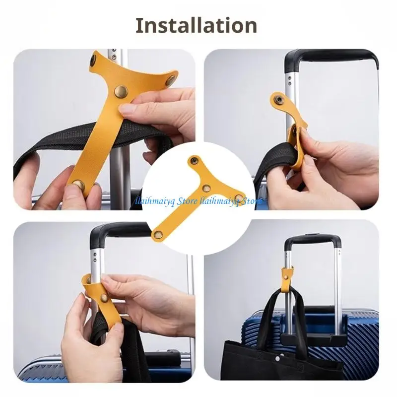 573B Universal PU Suitcase Strap Tear Resistant Travel Strap For Extra Security On Business Or Vacation Trip