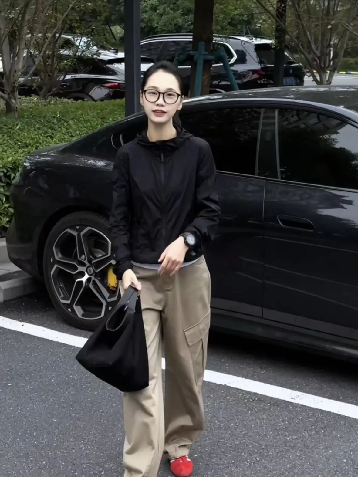 

Faionable Spor Long Sve Hooded Jaet Women's Autumn Winter Versatile Classic Sli Anti-Aging Trendy Outerwear