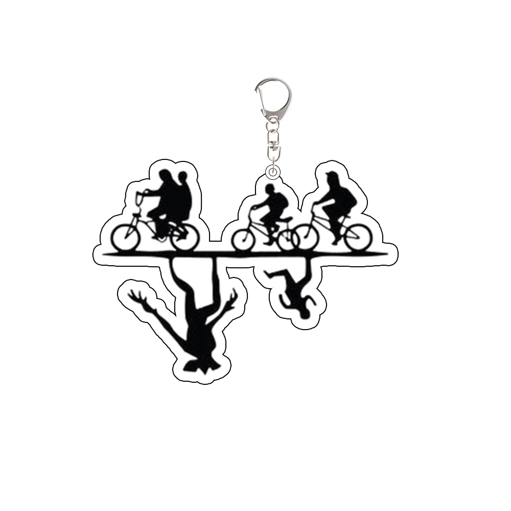 Para Stranger Things Friends Don't Lie Eleven llavero acrílico enviar adolescente hombres amigos regalo dibujos animados lindo mochila colgante