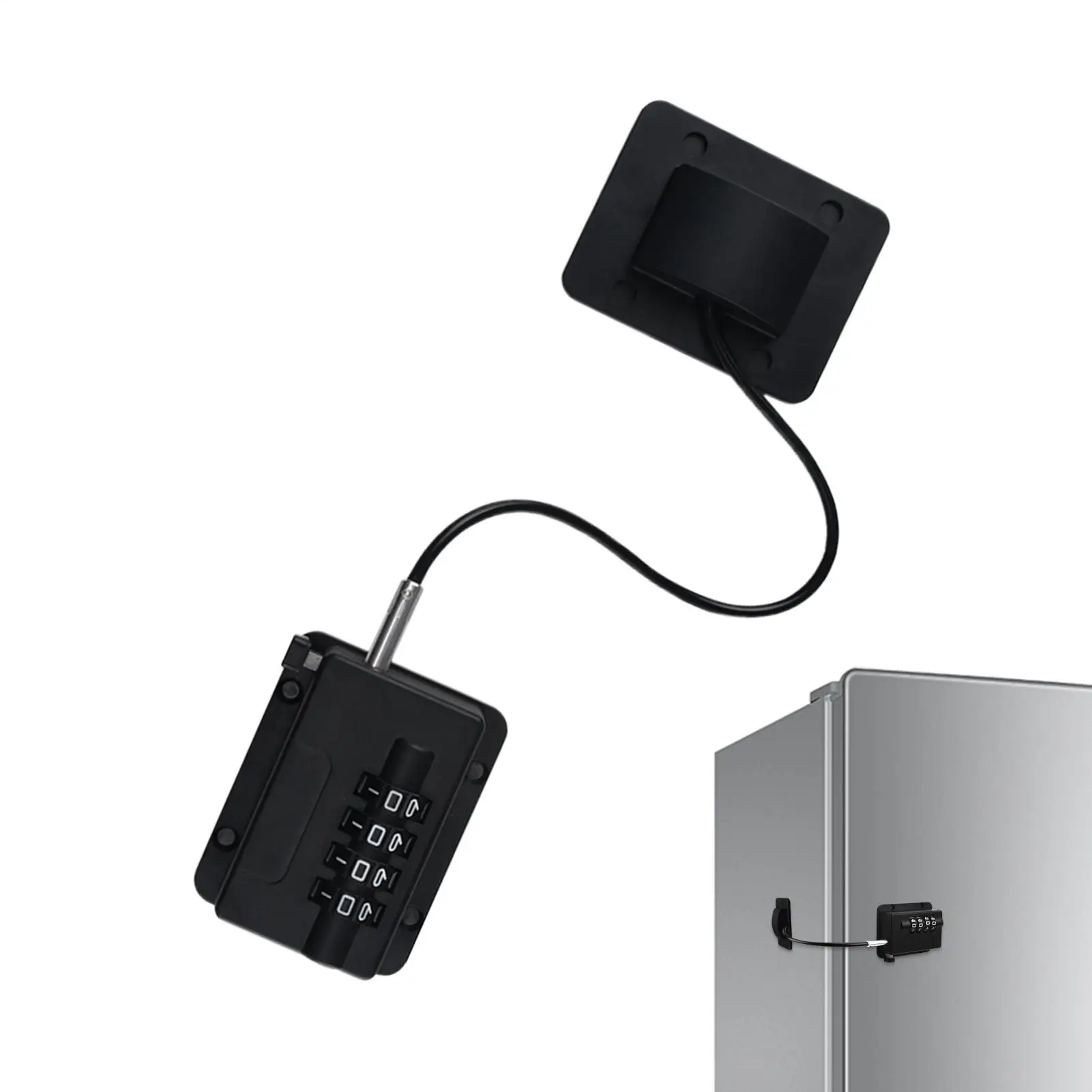 Refrigerator Combination Lock Child Protection Freezer Adhesive Combination Latch Kitchen Microwave Oven Door Safety Lock