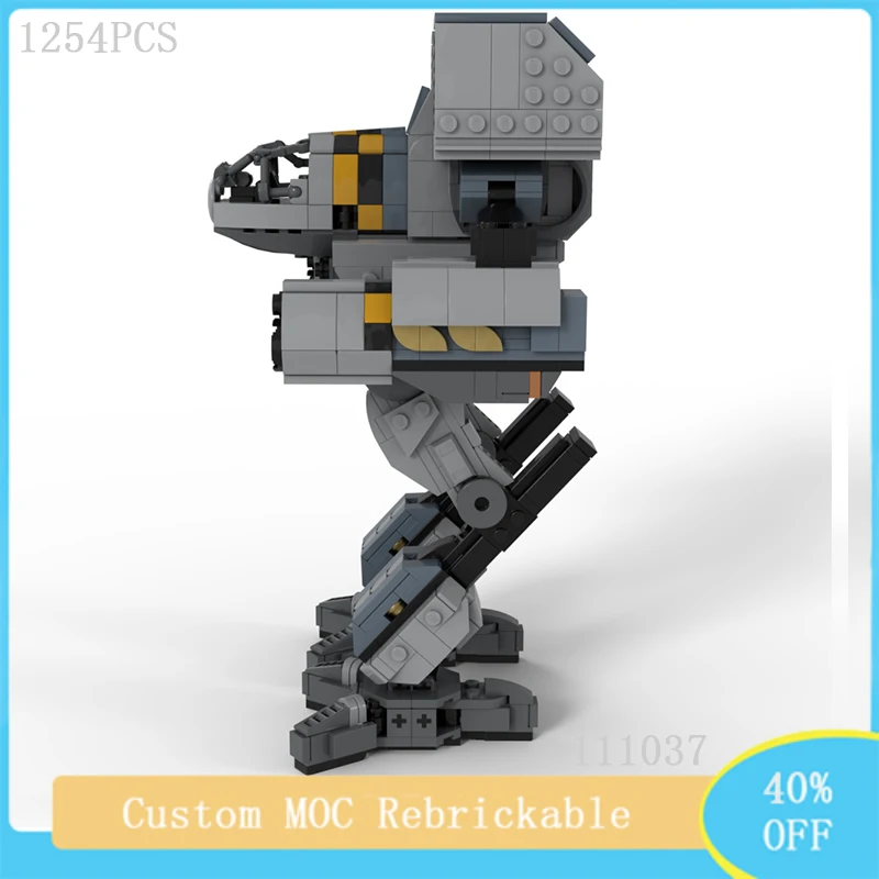 1254PCS Video Game Series MOC Modular Mecha Warrior Clan Ghost Bear Building Block Model DIY Children's Toys Christmas Gift