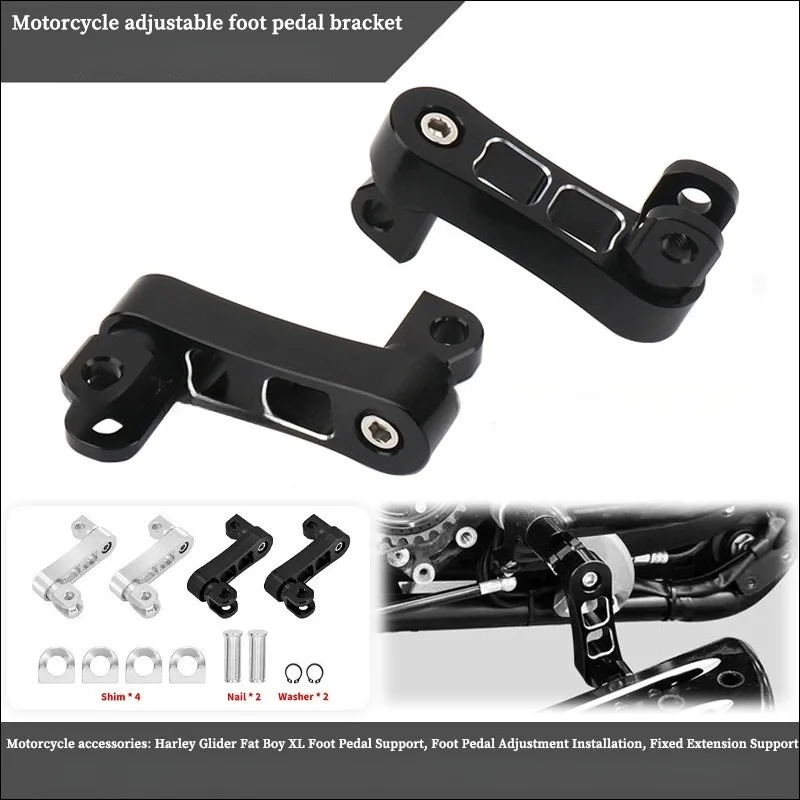 

Motorcycle Footrest Guard Bar Fixed Extension Bracket Suitable for Harley-Davidson Paraglider XL Footrest Bracket