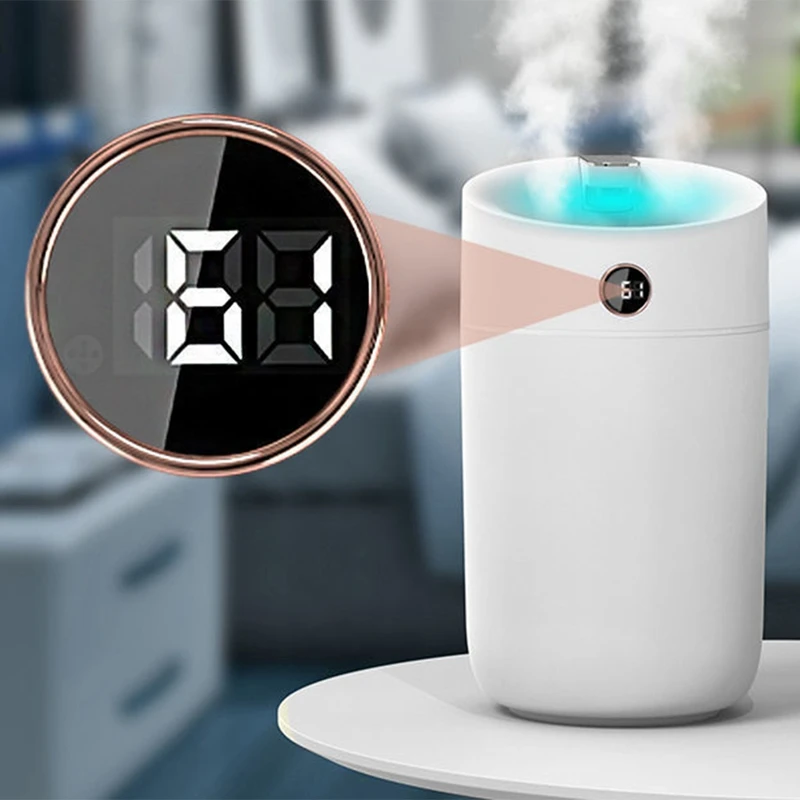 Air Humidifier Colorful Light Mute USB Fogger Purifier Cool Maker For Car