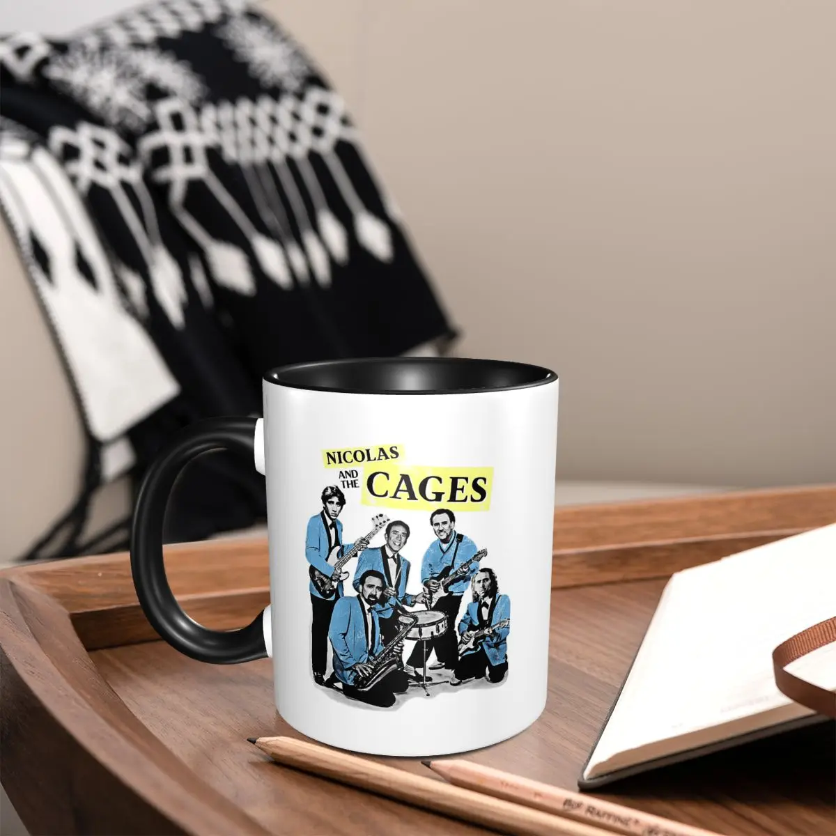 Nicolas And The Cages Mug Funny Ceramic Coffee Cups Tea Mugs Milk Cup Drinkware Gifts for Friends