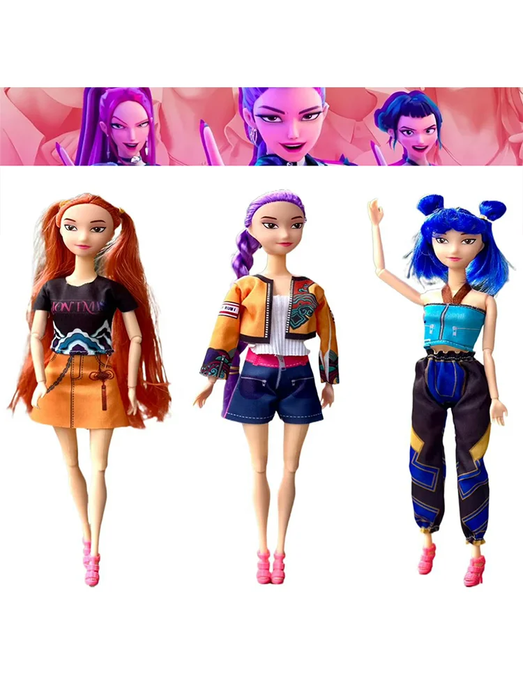 NEW Demon Hunters Figure  Anime KPopDoll Vinyl Toy Rumi Mira zoi Character vinyl mask figurine Birthday Gift Fan Club Gifts