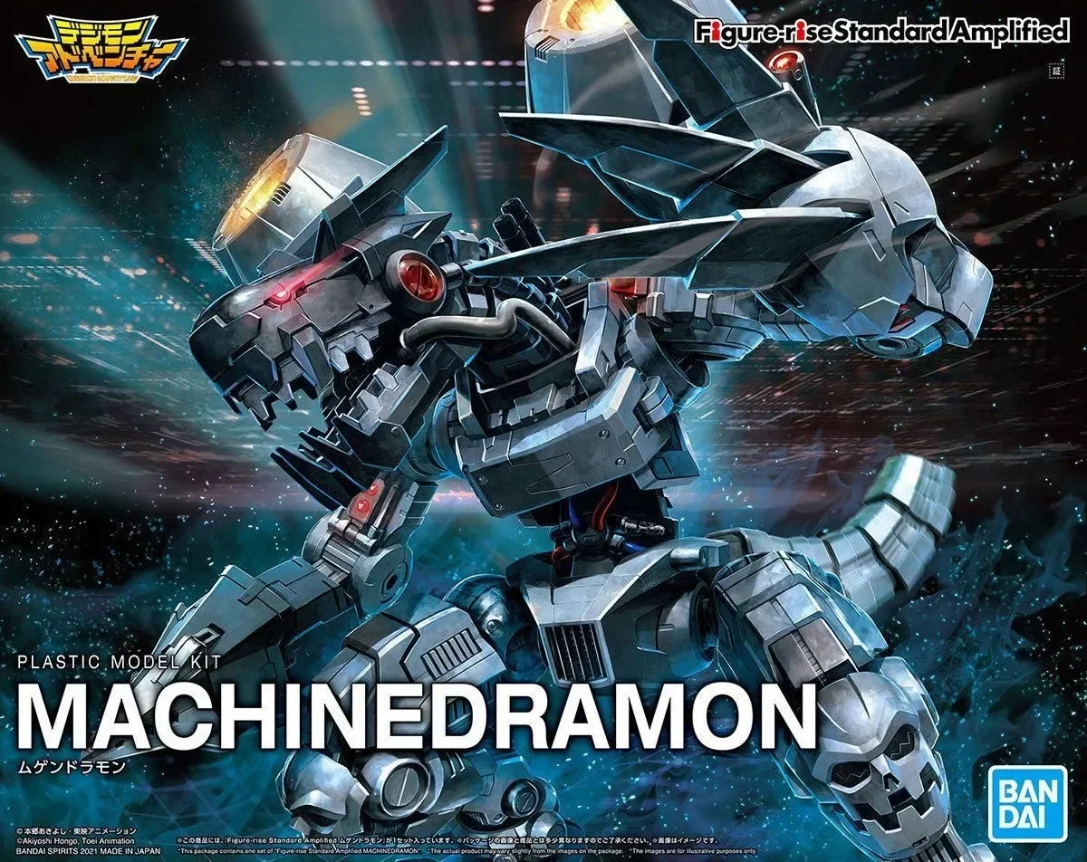 Em estoque original bandai figura-ascensão padrão frs digimon aventura machinedramon montagem anime figura de ação modelo brinquedos presentes