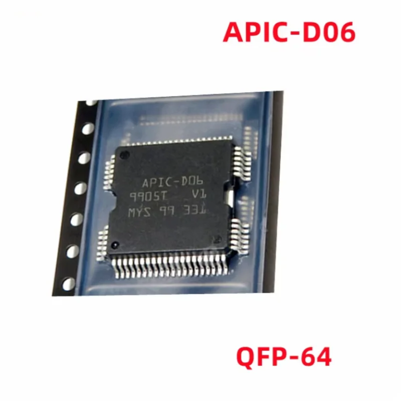 1PCS/Lot Original APIC-D06 APIC D06 Computer Injector Control Driver Module Chip IC QFP64 For Renault Koleos Automotive Engine