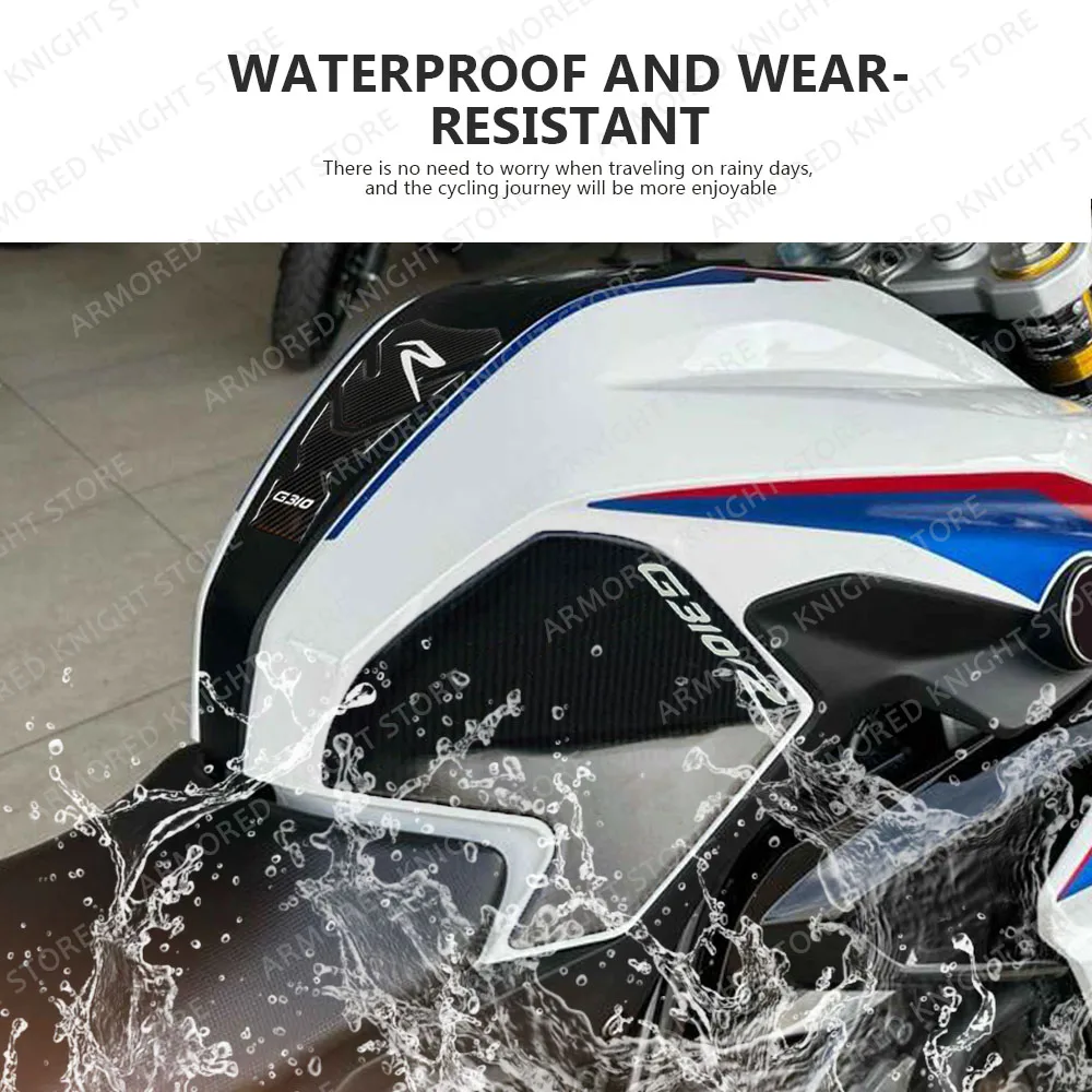 Ensemble de Genouillères Antidérapantes pour Moto BMW Gravi R G 310 R 2017-2021, Autocollants de Protection Précieux