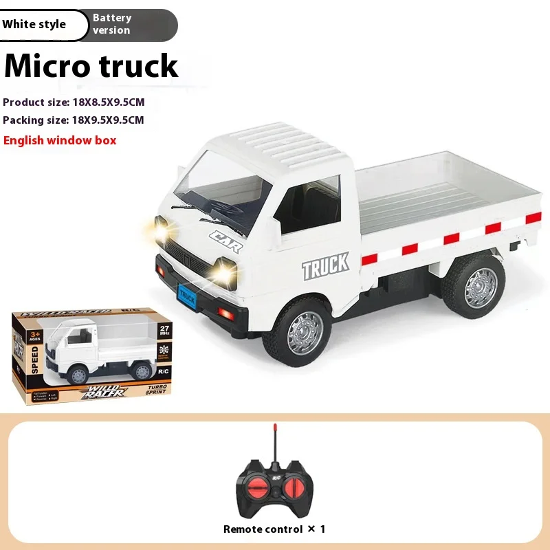 Camion cargo avec télécommande pour enfants, petit modèle de camion, voiture de dérive télécommandée, jouet électrique, 1:16