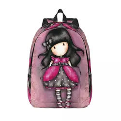 Pink Santoro Gorjuss Backpack for Boy Girl Kids Student School Bookbag Cartoon Daypack Preschool Kindergarten Bag Outdoor