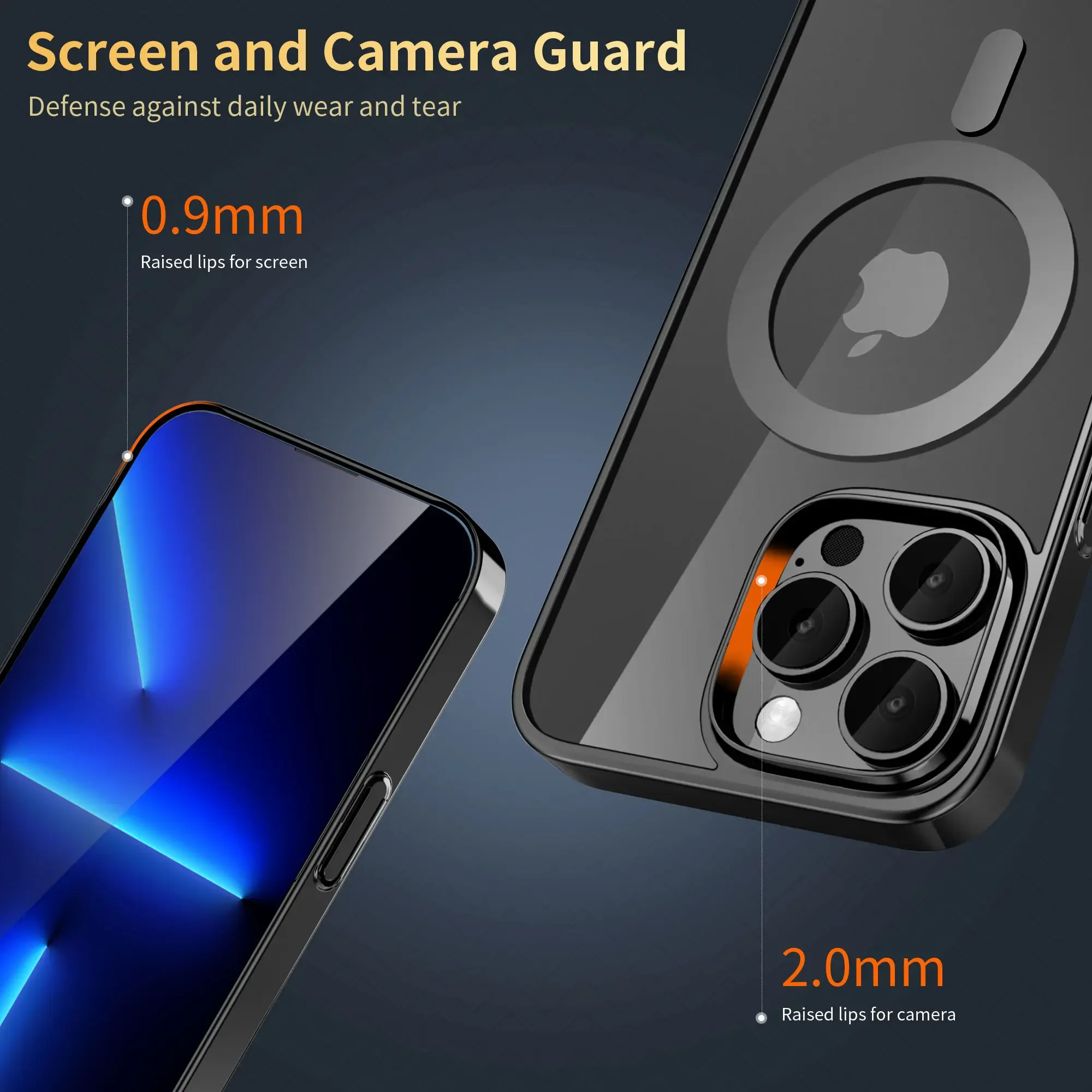 حافظة شفافة كريستال مغناطيسية لهاتف آيفون ، متوافقة مع MagSafe ، غطاء نحيف واقي ، طلاء كروم ، 15 حافظة لهاتف آيفون 15 برو ماكس و 15 Plus #3