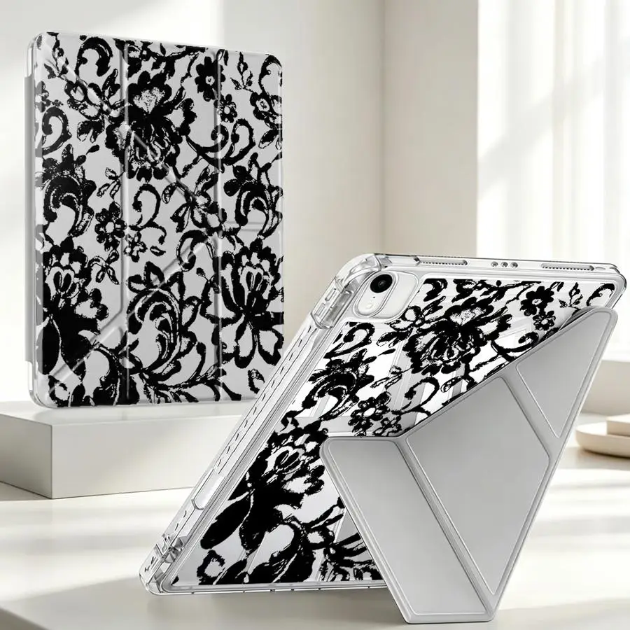 Creative Pattern Art Tablet Case For iPad Pro 13 2025 2026 12th 11th Mini 7 6 5 10th Gen 9th Air 8 M2 M3 3 With Pen Slot Cover