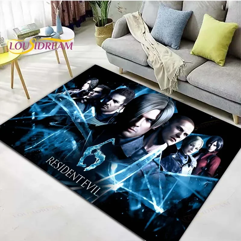 2025 Fashion 3D Movie R-Resident Evil Printed  Carpet Living Room Anti-Skid Area Rug Kids Bedroom Mats Yoga Mat Carpet Decor