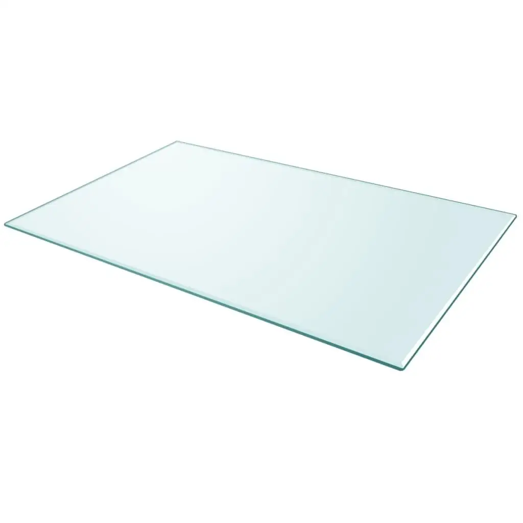 39.4x24.4 Inch Rectangular Tempered Glass Table Top - Durable and Stylish Surface