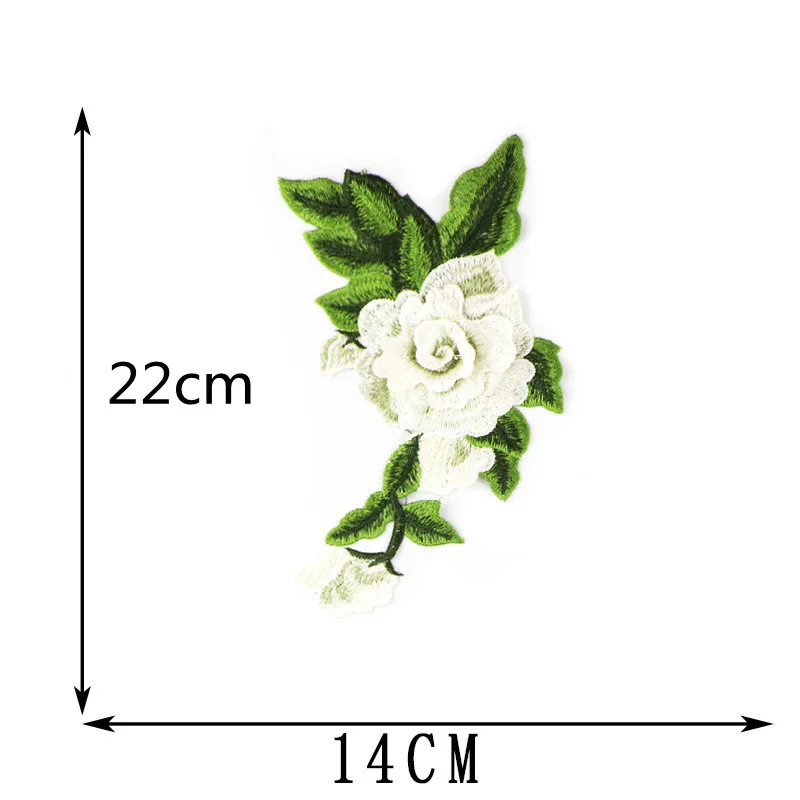 1pcs Embroidery Lace Flower Patch Cheongsam Applique Sewing on Clothing Accessories