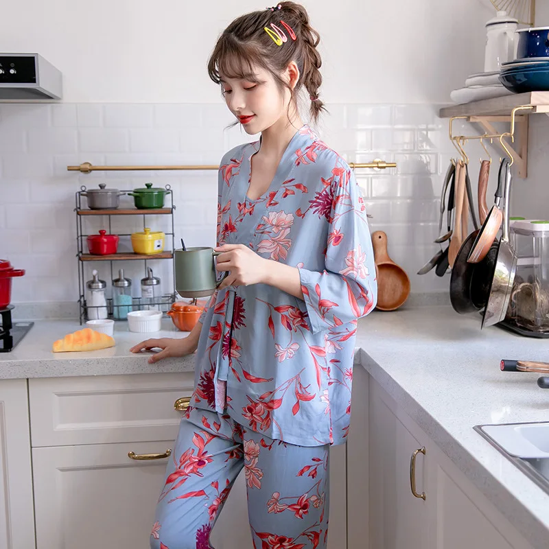 Floral Print Sexy Camisole Satin Summer Pajama Sets Ensembles 2 Piece Two Shorts Pants Outfit Lounge Women Pijama