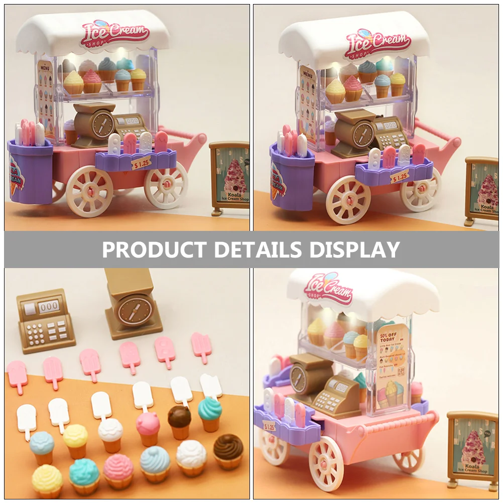 Interesting Ice Cream Truck Kit Maker Machine Plaything Pretend Accessories Interactive