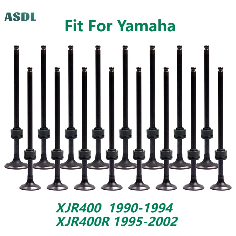 400cc Motorcycle Intake Exhaust Valve Stem For YAMAHA XJR400 1990-1994 XJR400R 1995-2002 Inlet Outlet Intake Valve Exhaust Stem