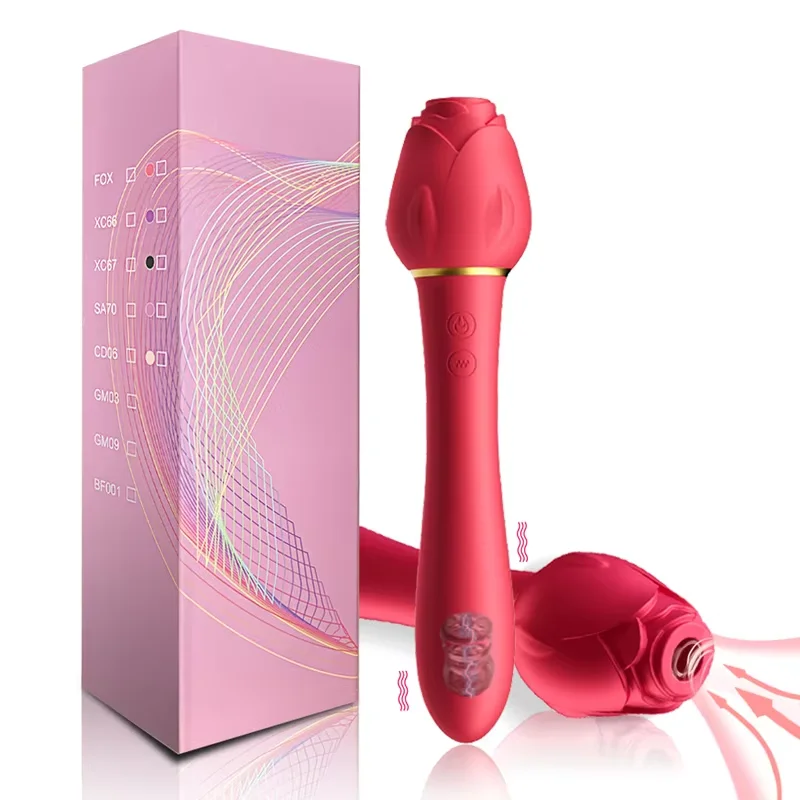 Women Clitoris Stimulator Rose Vibrator Female Masturbator Powerful Clit Sucking Vagina Vibrator G Spot Stimulator Sex Toy