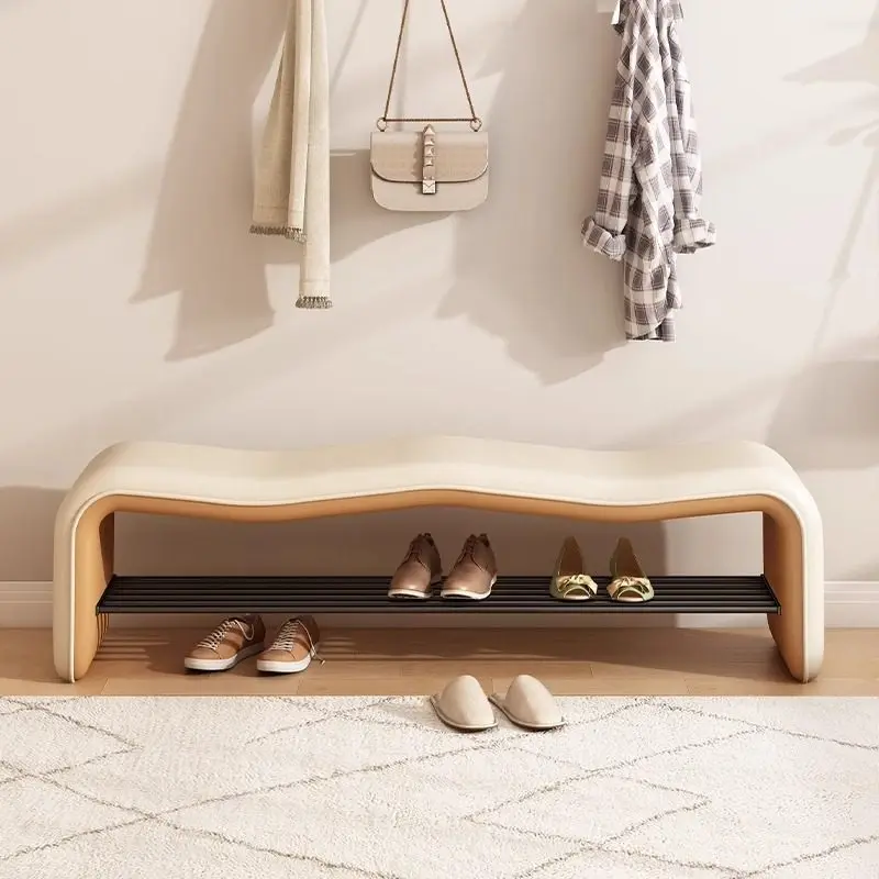 Ergonomic Designer Foot Stool Nordic Minimalist Entryway Hotel Relaxing Foot Stool Lazy Storage Tabouret Lounge Suite Furniture