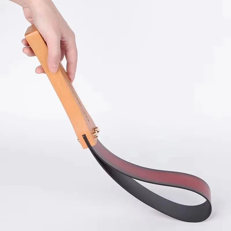 سوط حصان من الجلد الطبيعي لصنع يدوي الفروسية بمقبض خشبي قديم سياط قصير فاخر لركوب الخيل #5