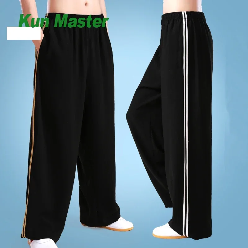 Tai Chi Pants Wushu Clothing Kung Fu Trousers Martial Art Uniform Breathable New Style Elastic Waist