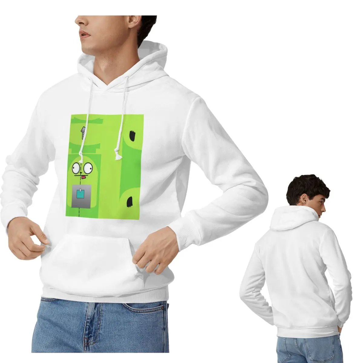 

Invader Zim толстовки для мужчин и женщин, повседневные пуловеры, толстовки в стиле хип-хоп, уличная одежда с длинными рукавами, осень-зима
