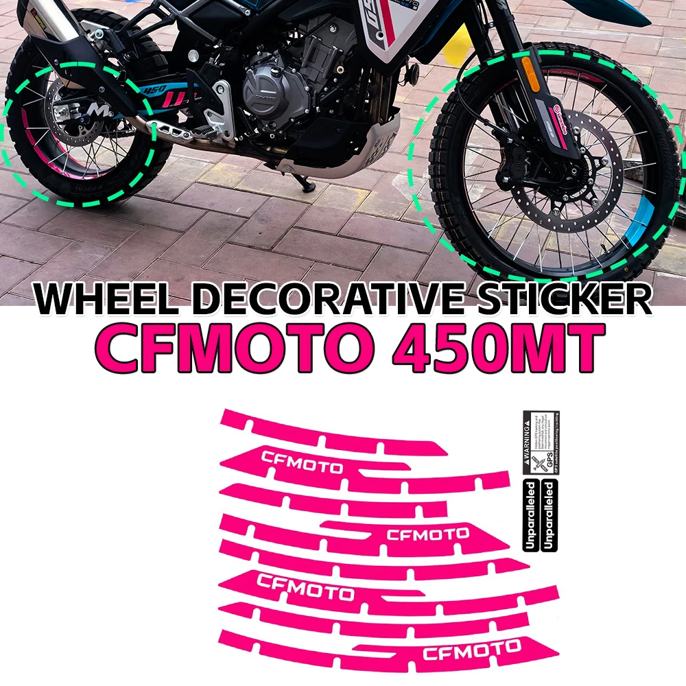 

For CFMOTO 450MT 450 MT IBEX 450 Motorcycle Wheel Sticker Rim Decal Stripe Tape Accessories Waterproof