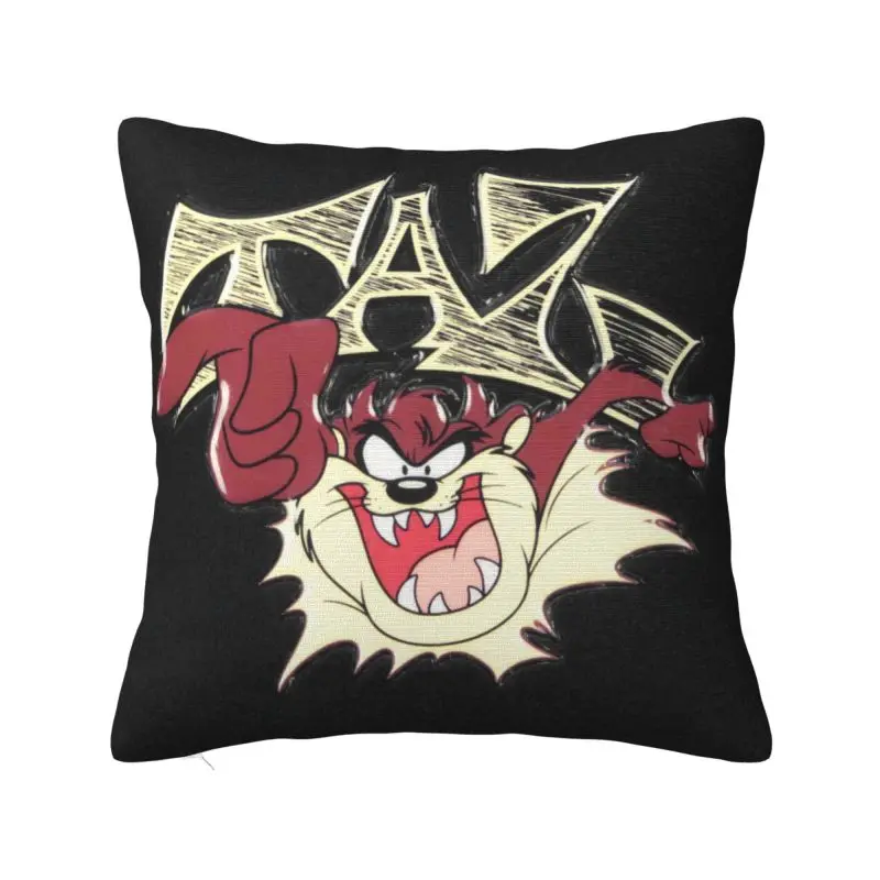 

Custom Cartoon Comic Tasmanian Devil Taz Luxury Pillow Cover Chair Cushion